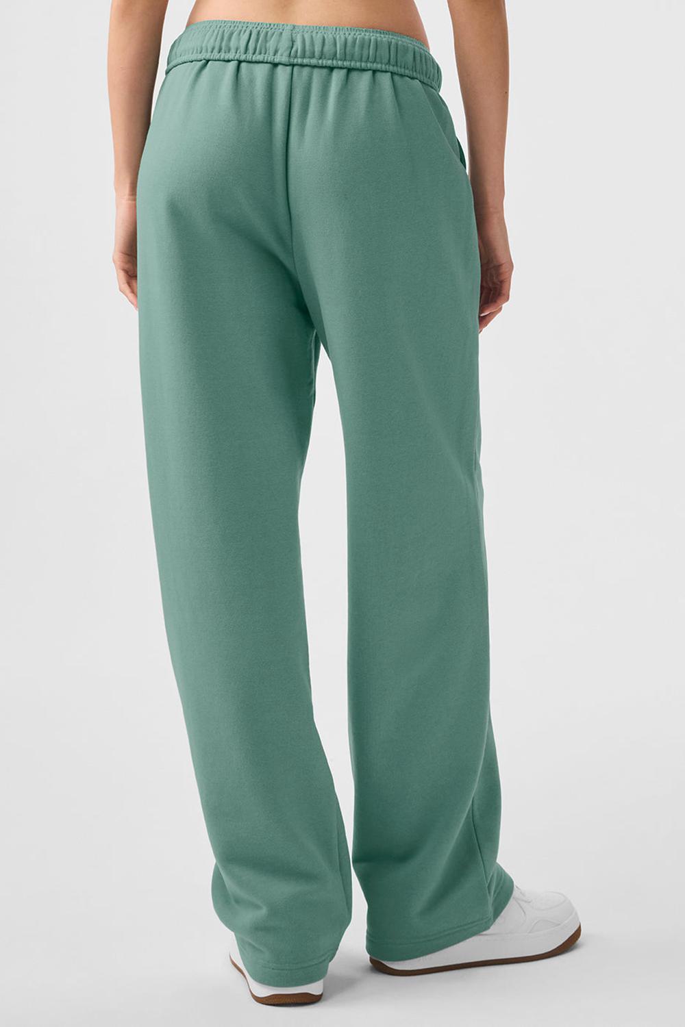 Botanical Green Women Alo Yoga Accolade Straight Leg Sweatpant | Australia  23861-PXBK