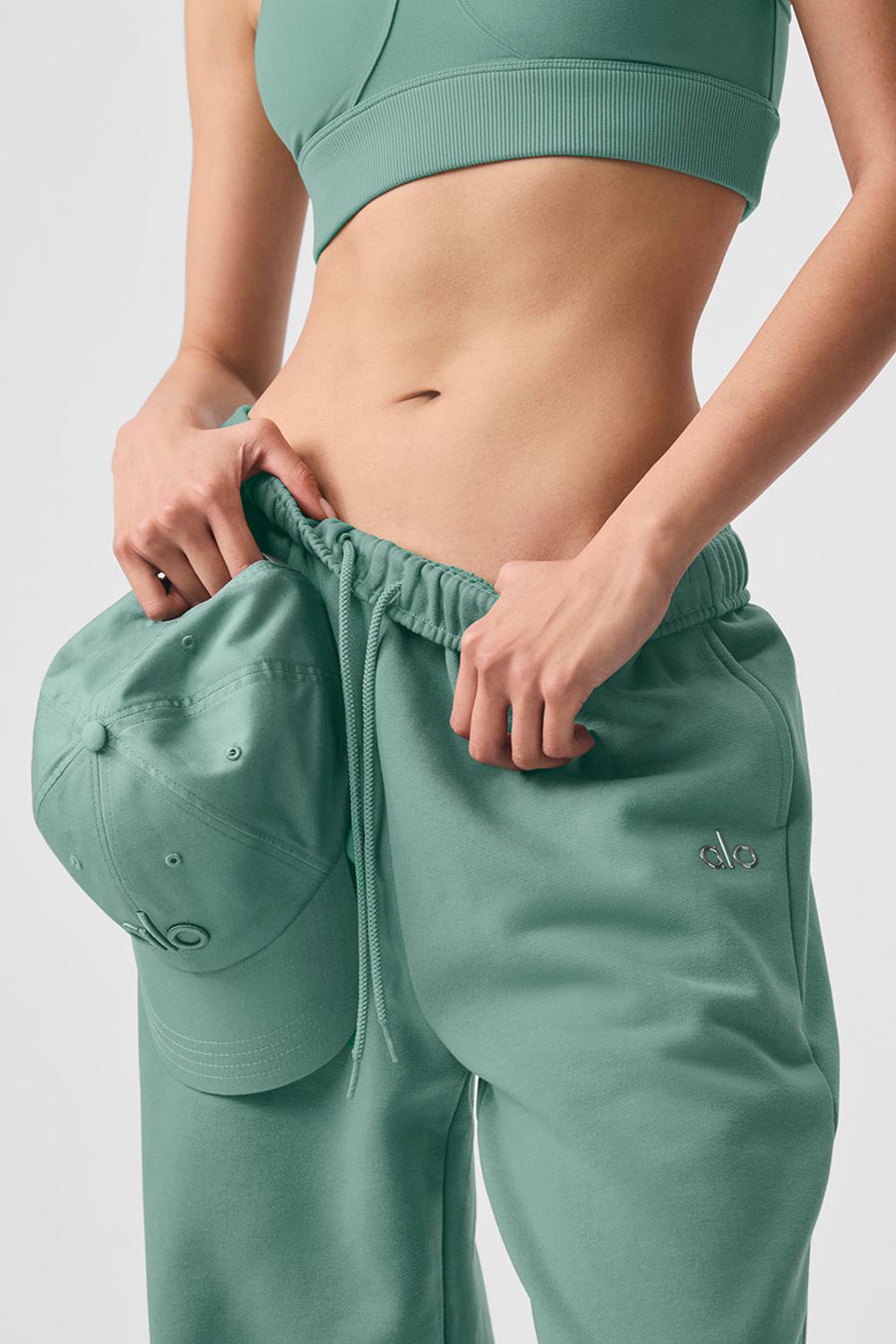 Botanical Green Women Alo Yoga Accolade Straight Leg Sweatpant | Australia  23861-PXBK