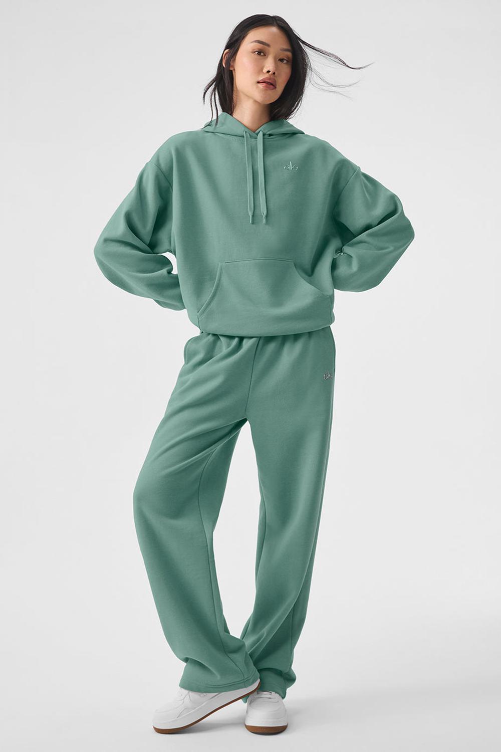 Botanical Green Women Alo Yoga Accolade Straight Leg Sweatpant | Australia  23861-PXBK