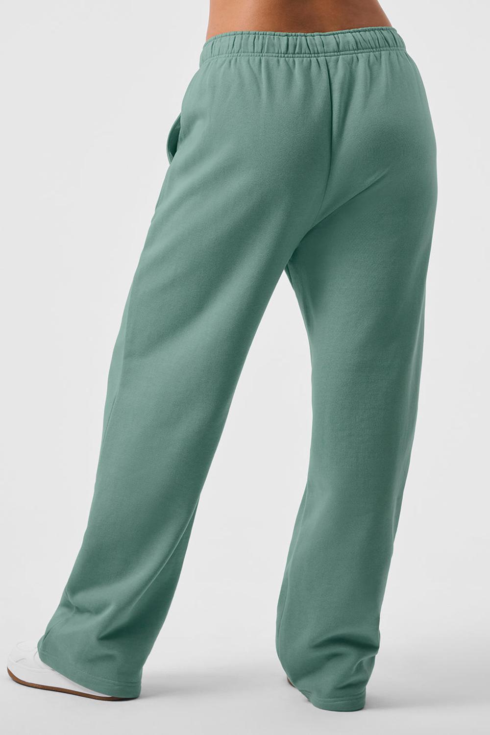 Botanical Green Women Alo Yoga Accolade Straight Leg Sweatpant | Australia  23861-PXBK