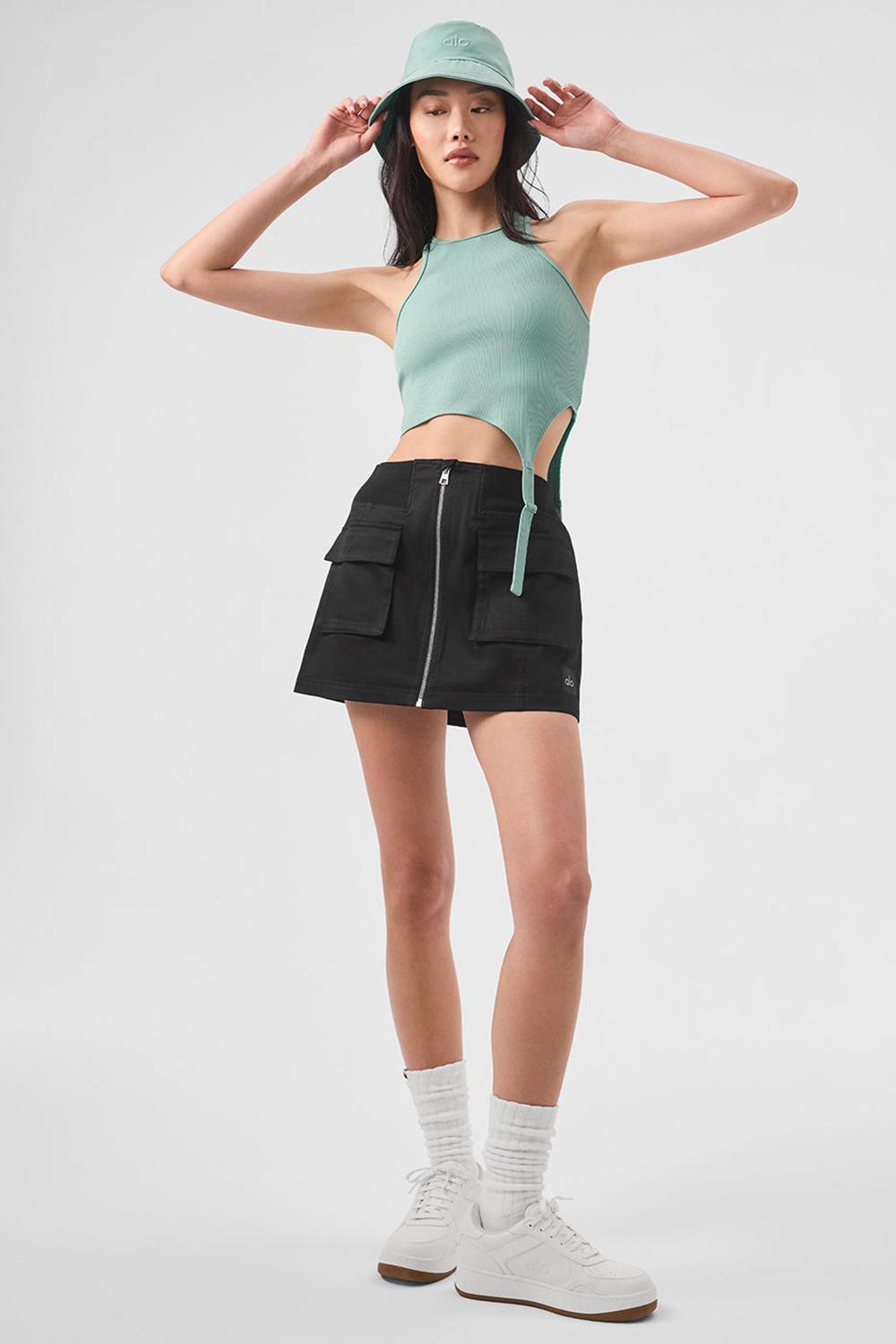 Botanical Green Women Alo Yoga Alosoft Ribbed Revelation Tank | Australia  41352-WZOX