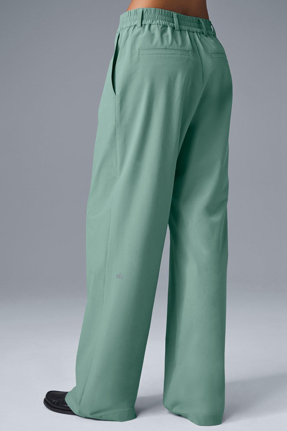 Botanical Green Women Alo Yoga High-Waist Pursuit (Regular) Pant | Australia  81359-YLHB