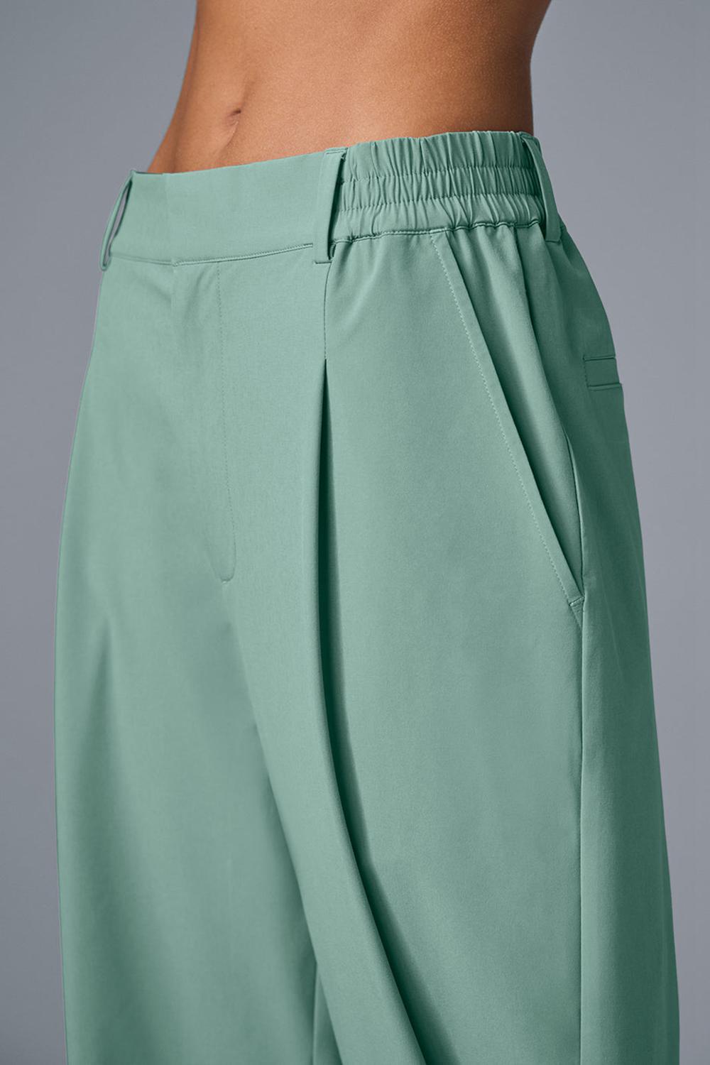 Botanical Green Women Alo Yoga High-Waist Pursuit (Regular) Pant | Australia  81359-YLHB