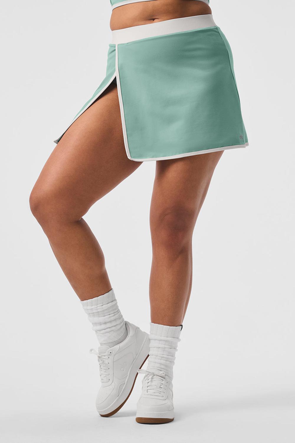 Botanical Green / Ivory Women Alo Yoga Airbrush Streamlined Skirt | Australia  96482-CVTX