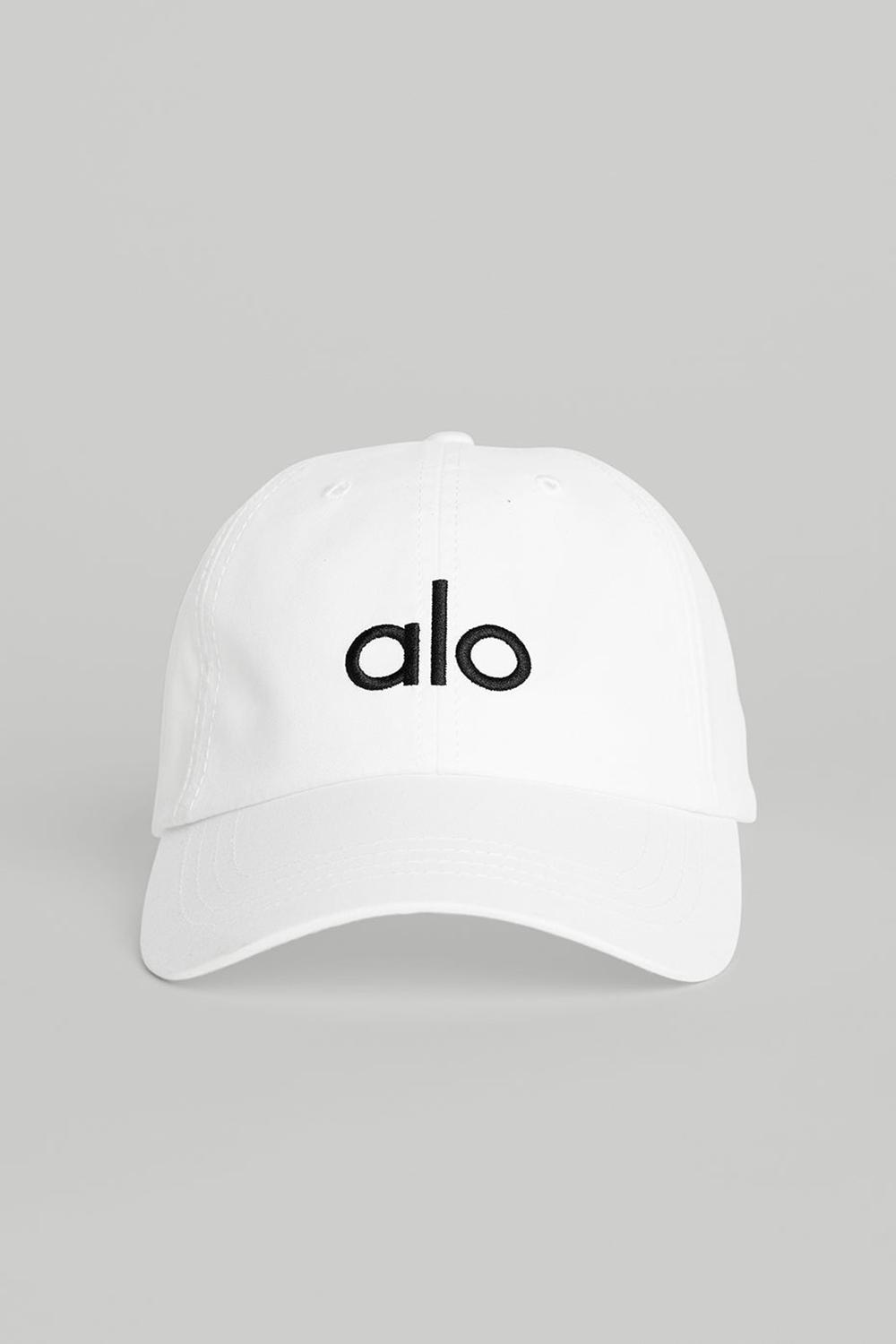 Bright White / Black Men Alo Yoga Off-Duty Cap | Australia  97508-NTBM