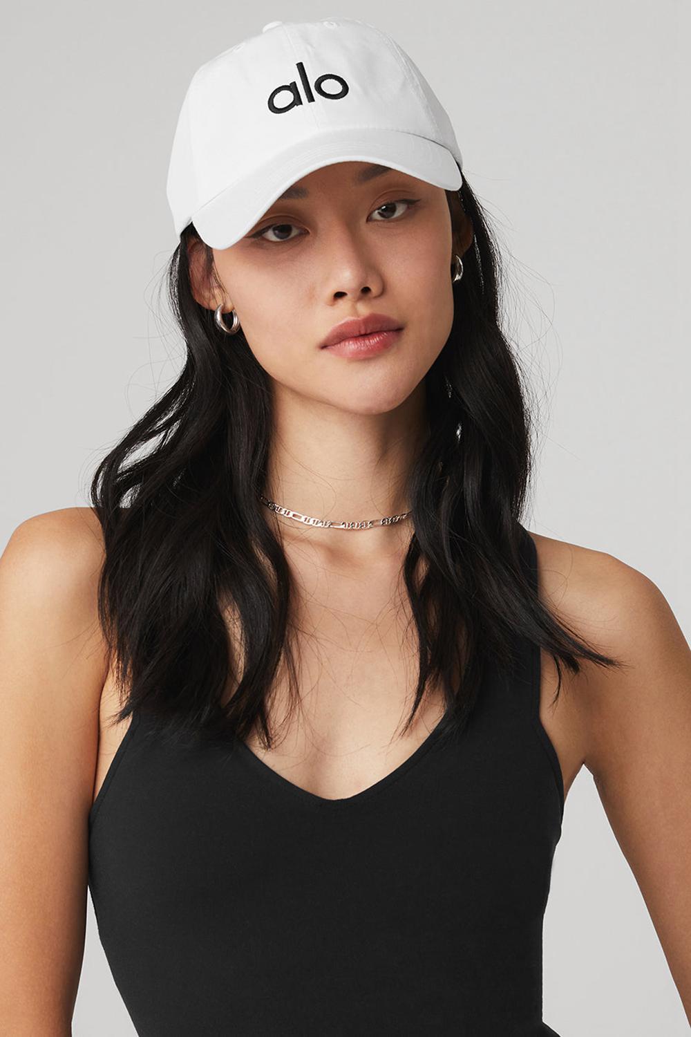 Bright White / Black Men Alo Yoga Off-Duty Cap | Australia  97508-NTBM