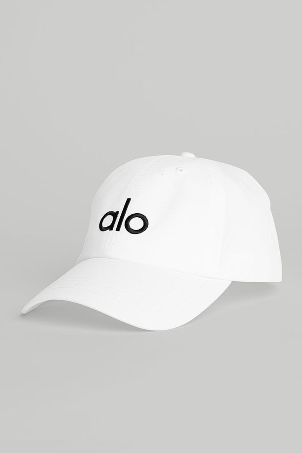 Bright White / Black Men Alo Yoga Off-Duty Cap | Australia  97508-NTBM