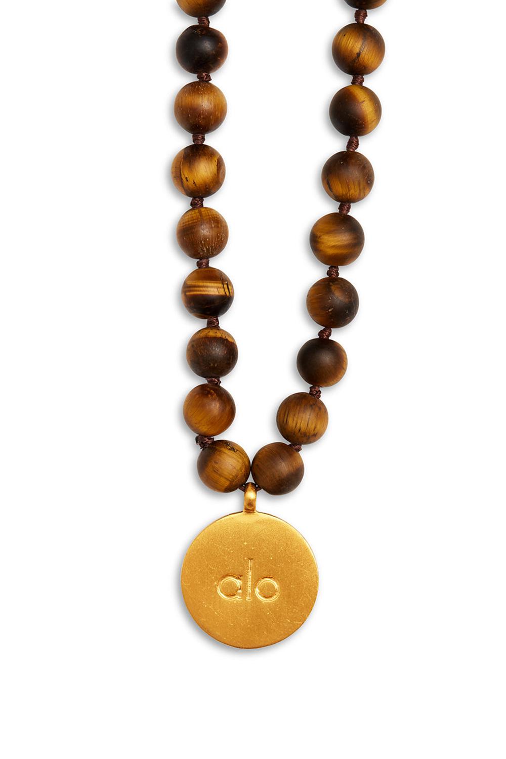 Brown Women Alo Yoga Tiger’s Eye Mala Necklace | Australia  78149-BOZX