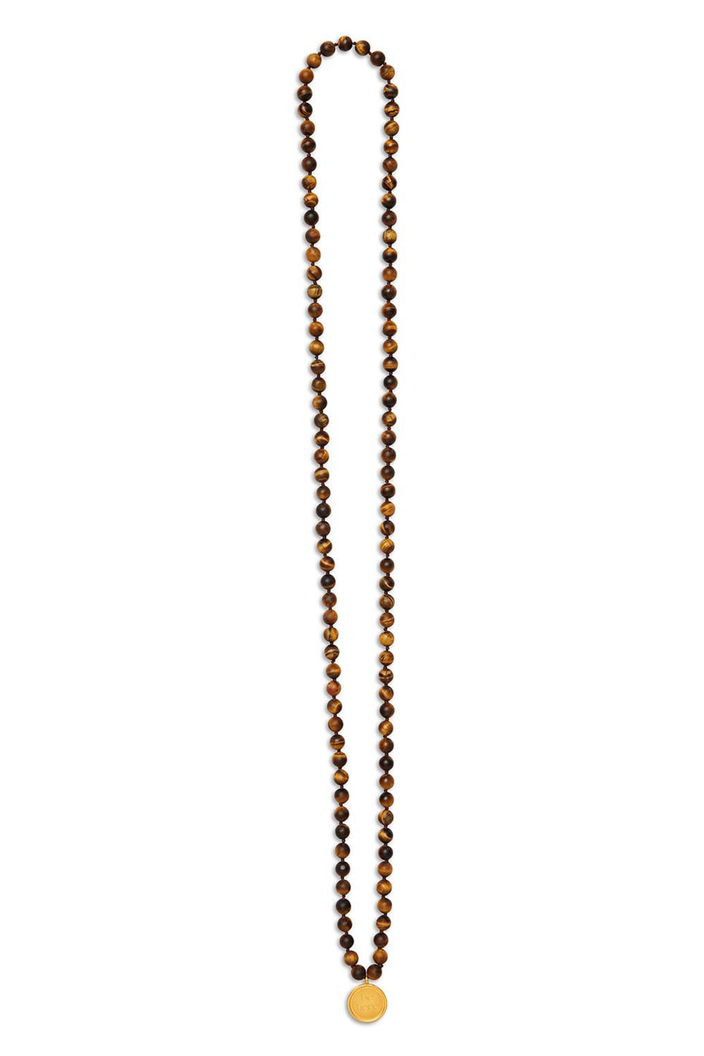 Brown Women Alo Yoga Tiger’s Eye Mala Necklace | Australia  78149-BOZX