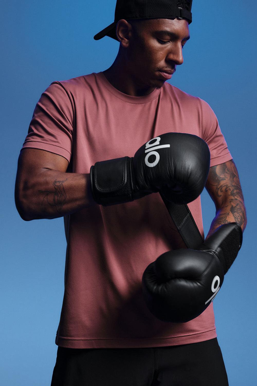 Burgundy Truffle Men Alo Yoga Conquer Reform Crewneck Short Sleeve | Australia  19750-ZGXO