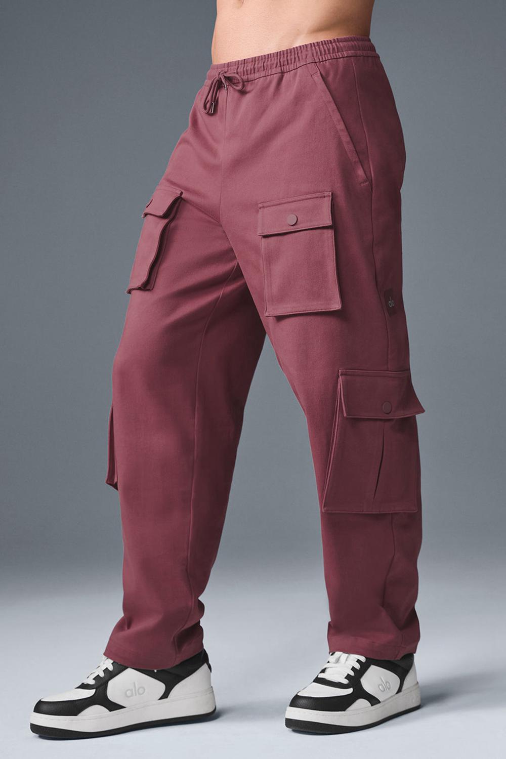 Burgundy Truffle Men Alo Yoga Northstar Cargo Pant | Australia  58139-BXEZ