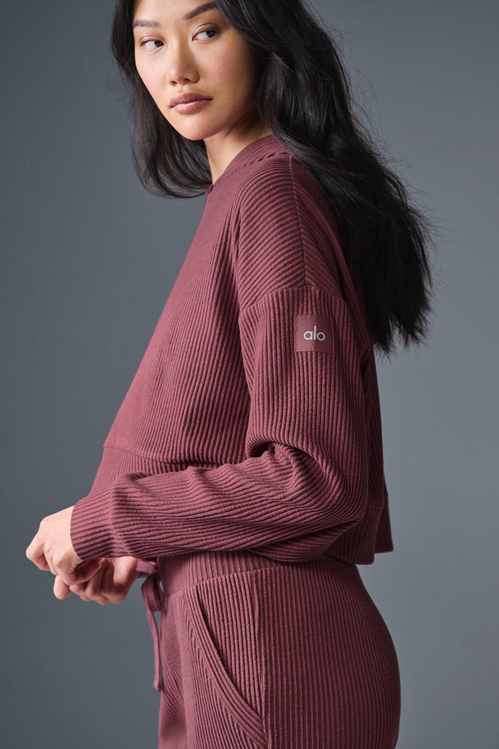 Burgundy Truffle Women Alo Yoga Muse Hoodie | Australia  92365-XLYP