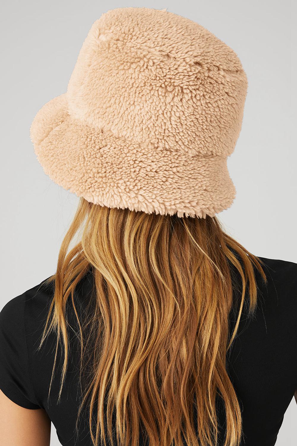 Camel Men Alo Yoga Foxy Sherpa Bucket Hat | Australia  68034-HKGE