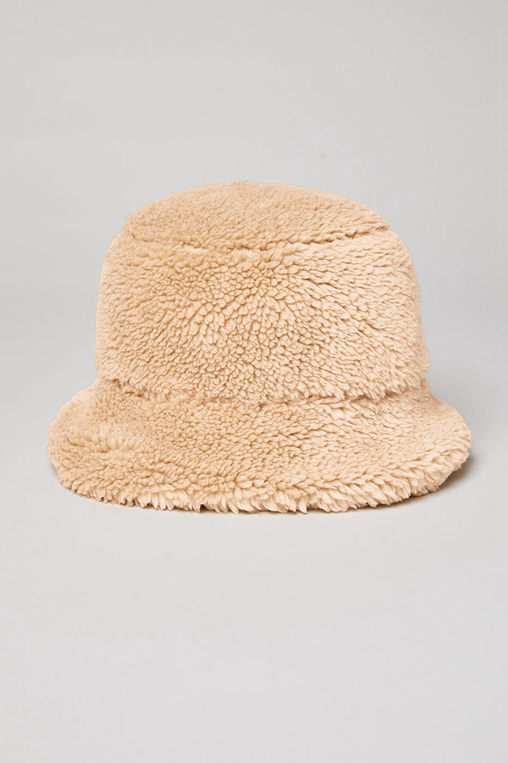 Camel Women Alo Yoga Foxy Sherpa Bucket Hat | Australia  14362-AUWM