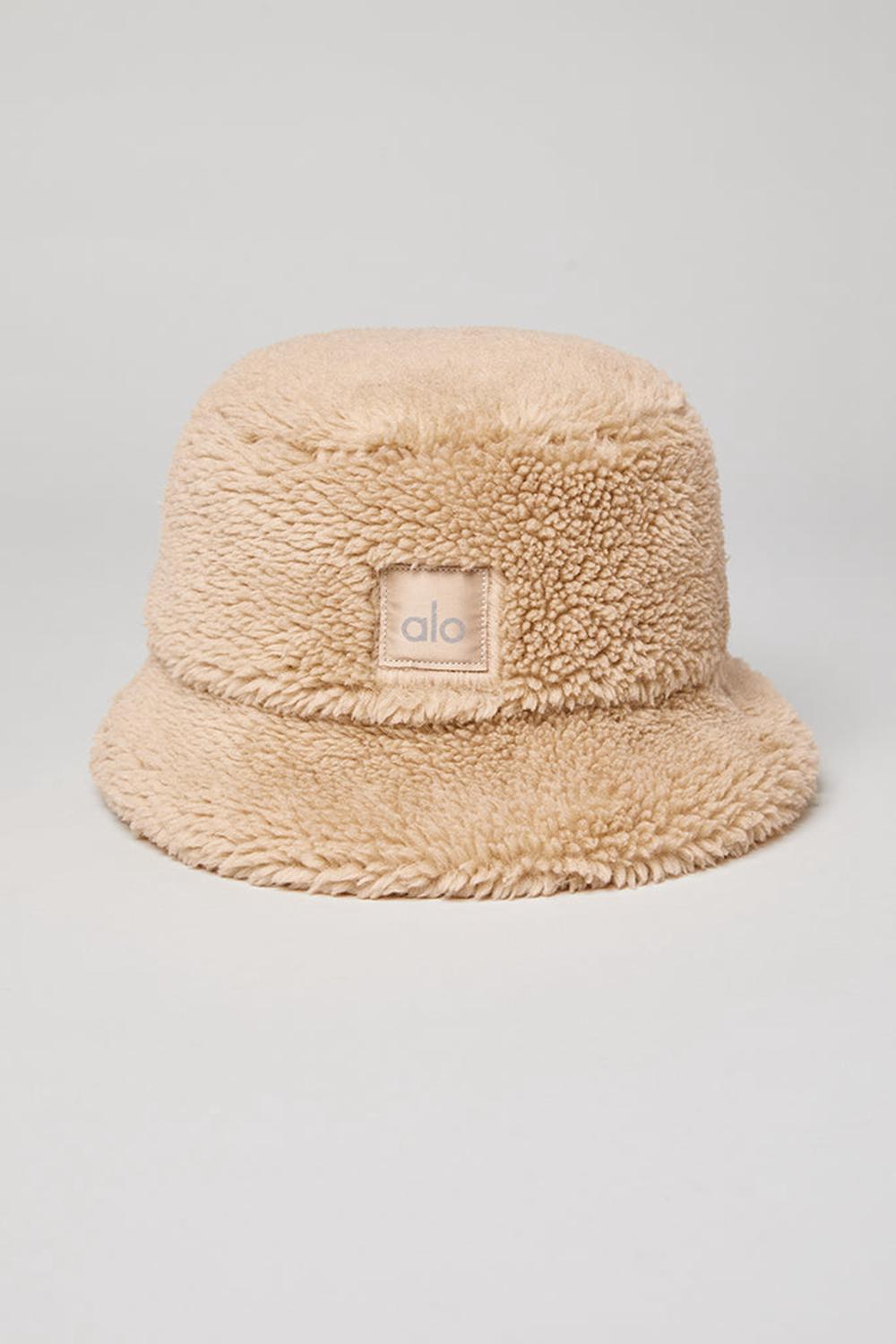 Camel Women Alo Yoga Foxy Sherpa Bucket Hat | Australia  14362-AUWM