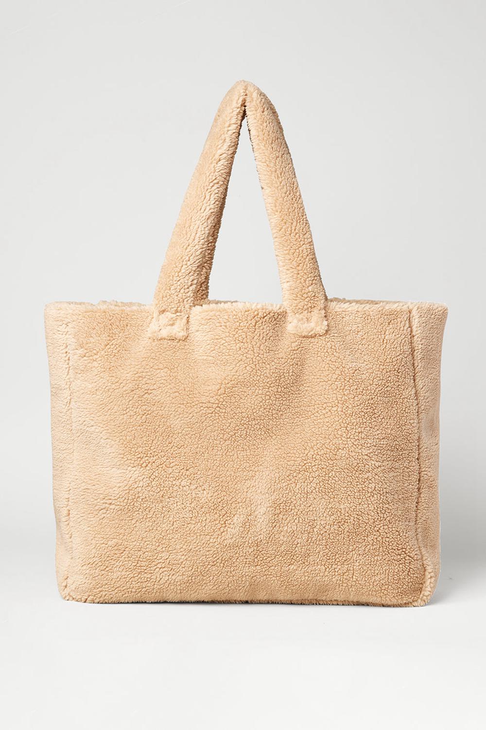 Camel Women Alo Yoga Foxy Sherpa Tote Bag | Australia  13549-CBWZ