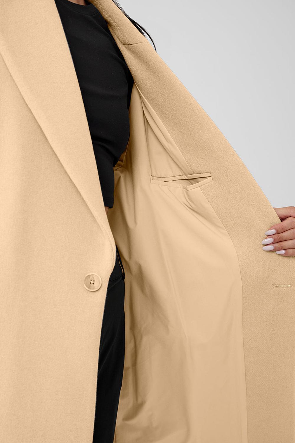 Camel Women Alo Yoga Wool Gameday Overcoat | Australia  23841-EJRV
