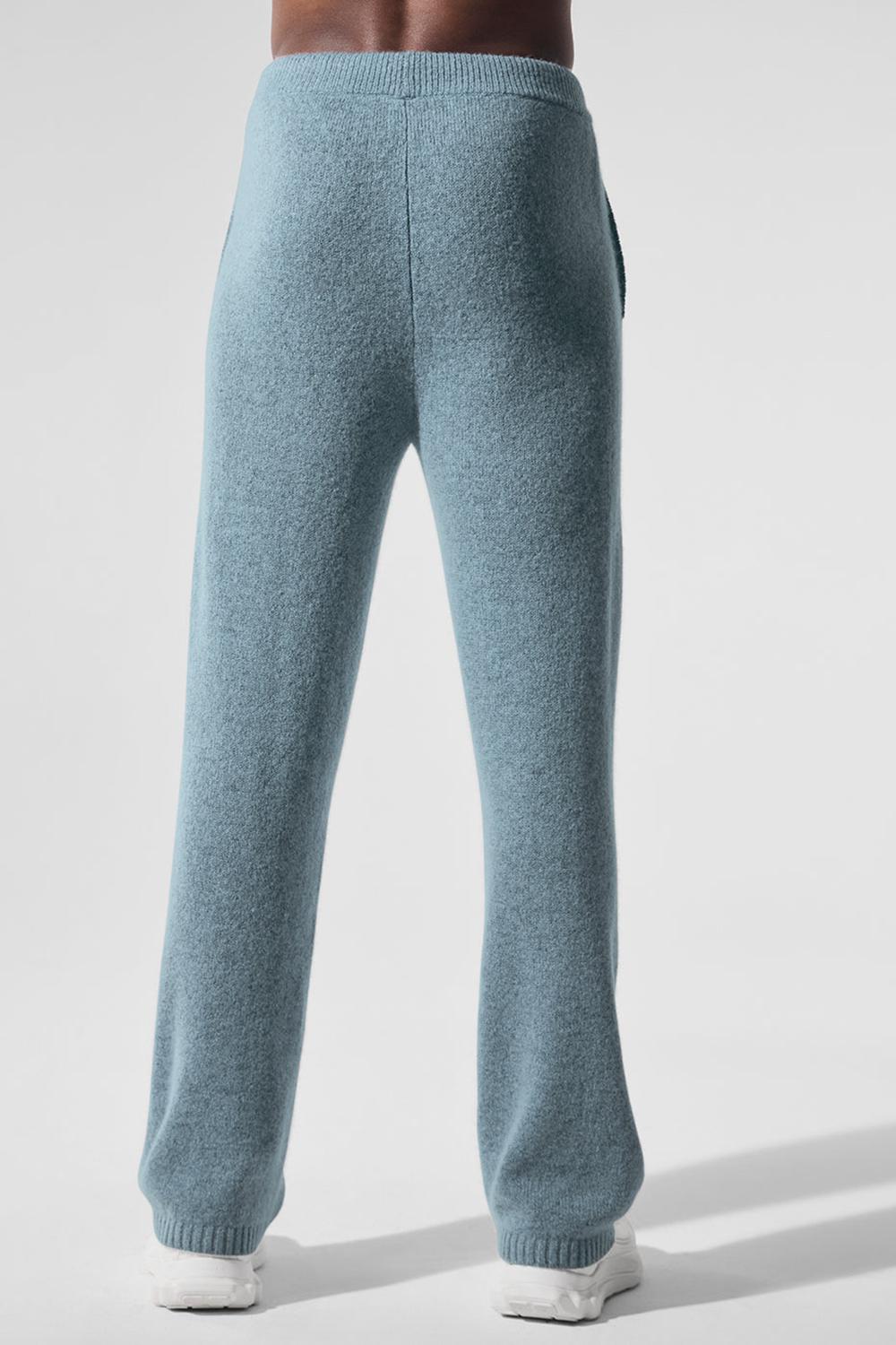 Celestial Blue Granite Heather Men Alo Yoga New Class Cashmere Sweatpant | Australia  13856-VZSE
