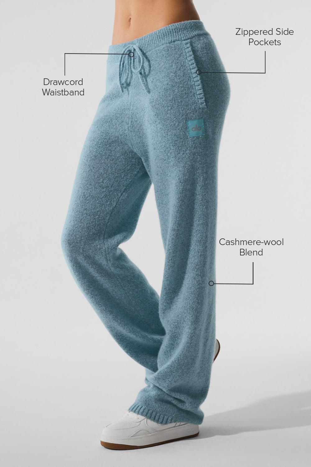 Celestial Blue Granite Heather Women Alo Yoga New Class Cashmere Sweatpant | Australia  86047-CVWM