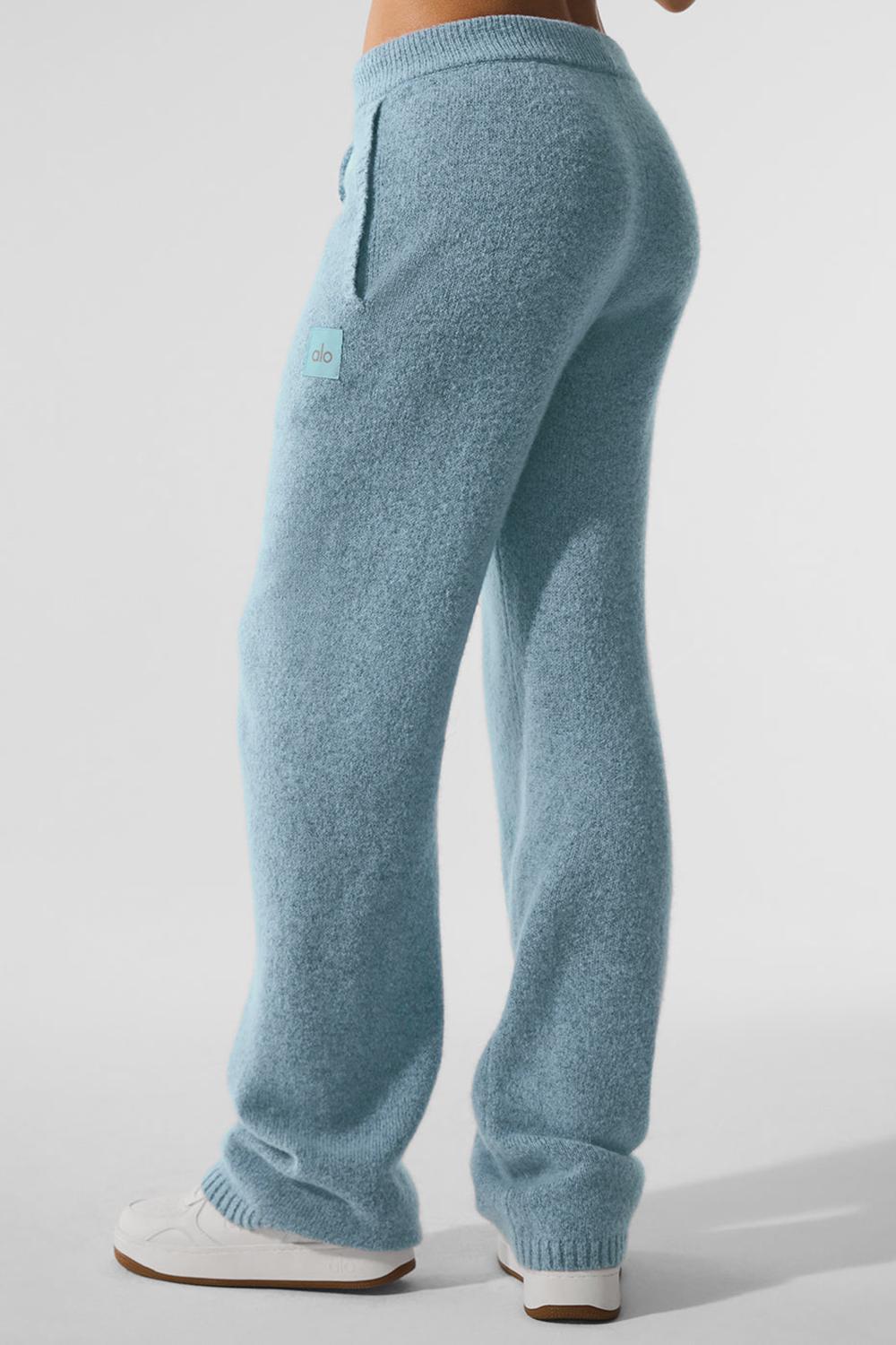 Celestial Blue Granite Heather Women Alo Yoga New Class Cashmere Sweatpant | Australia  86047-CVWM