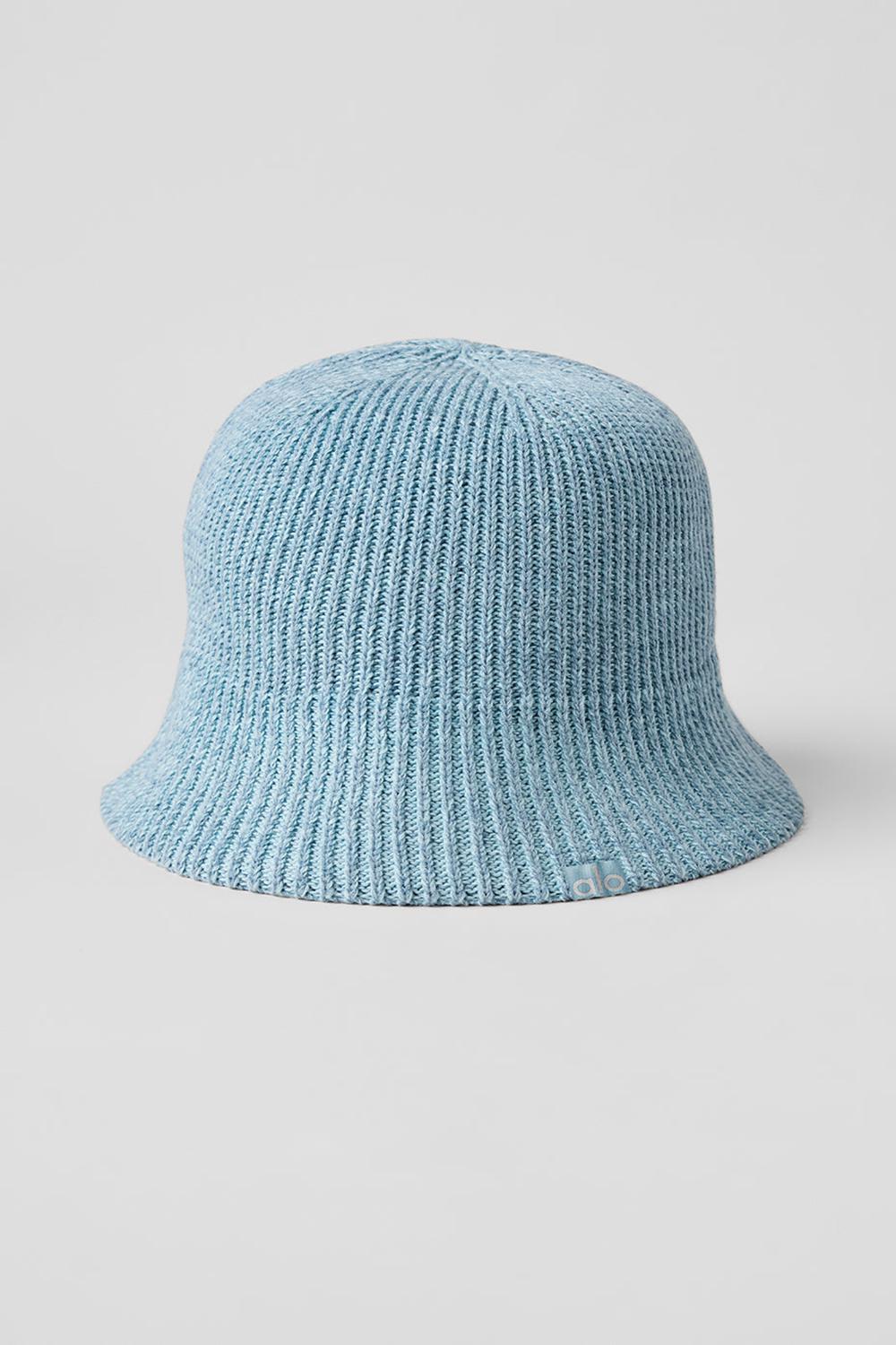 Celestial Blue / Dark Celestial Blue Women Alo Yoga Denim Knit Cloche | Australia  48620-ZSYN