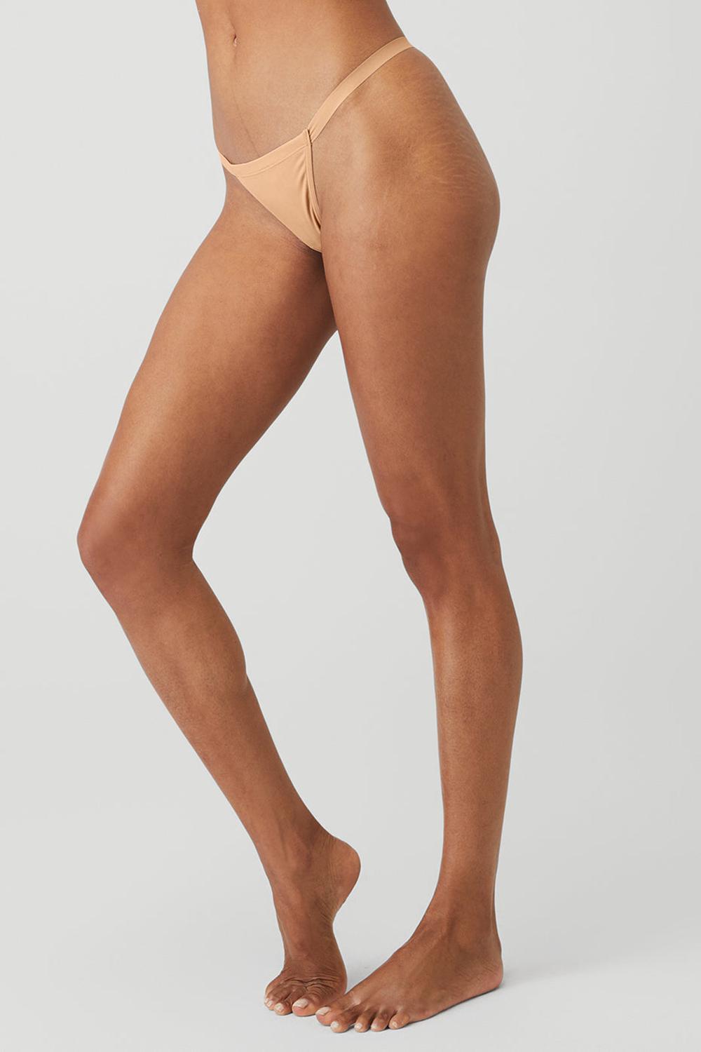 Champagne Women Alo Yoga Airbrush Invisible String Thong | Australia  87039-BQWP