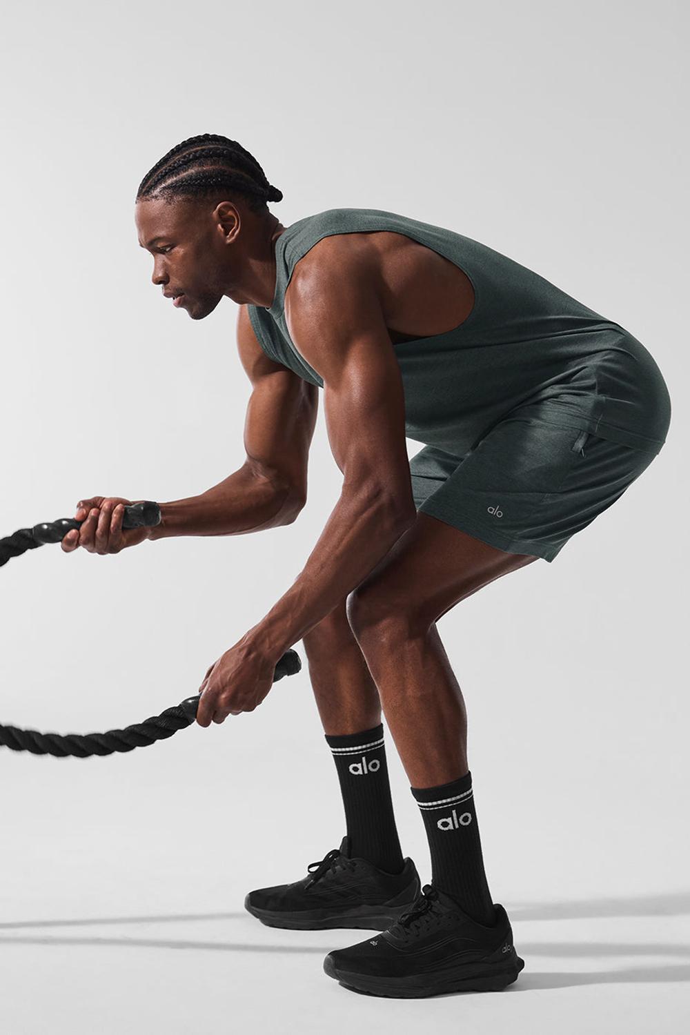Charcoal Green Heather Men Alo Yoga 7