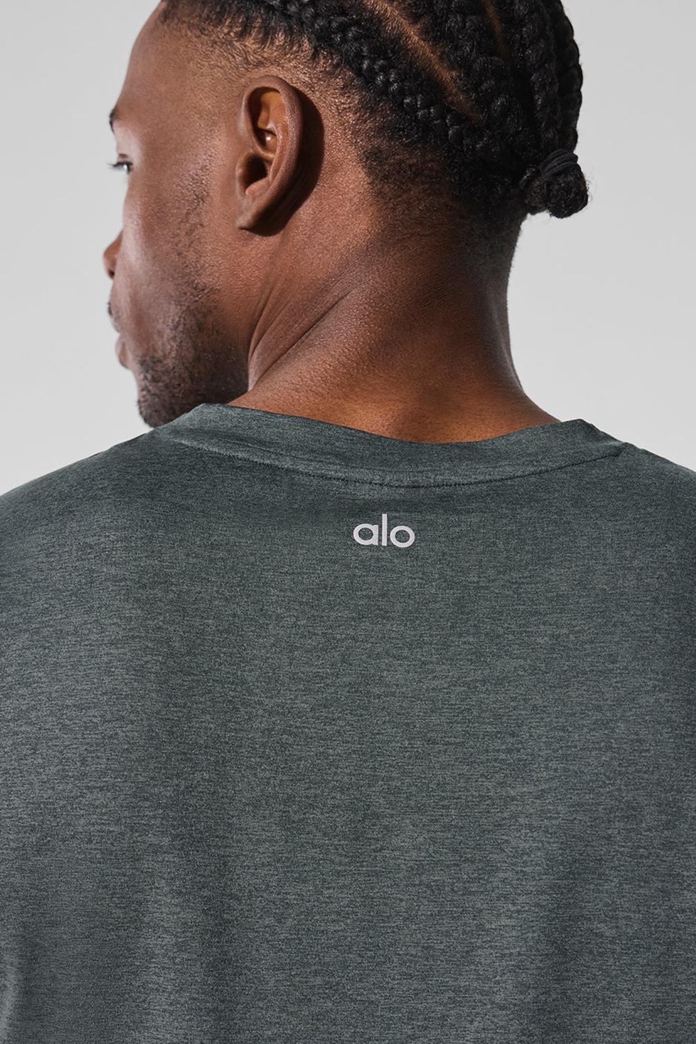 Charcoal Green Heather Men Alo Yoga Conquer Muscle Tank | Australia  10379-XYJH
