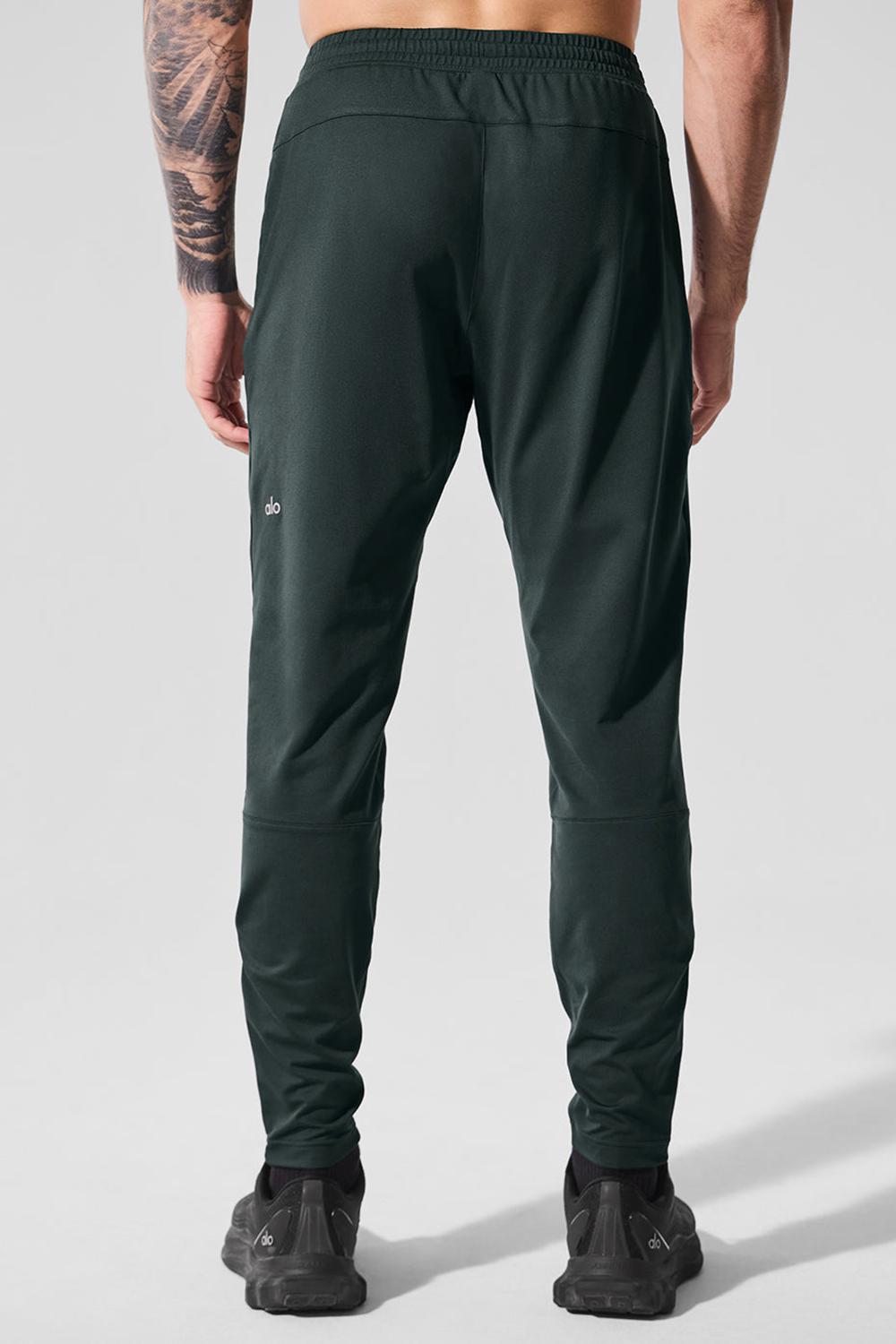 Charcoal Green Men Alo Yoga Conquer React Performance Pant | Australia  67418-AVHY