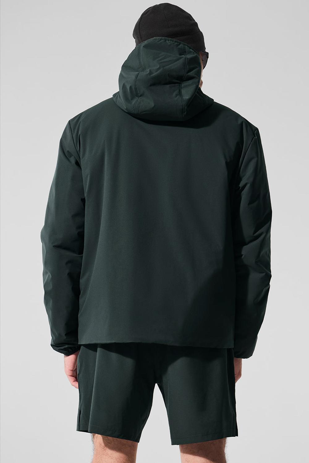 Charcoal Green Men Alo Yoga Elemental Full-Zip Jacket | Australia  25610-ZQSD