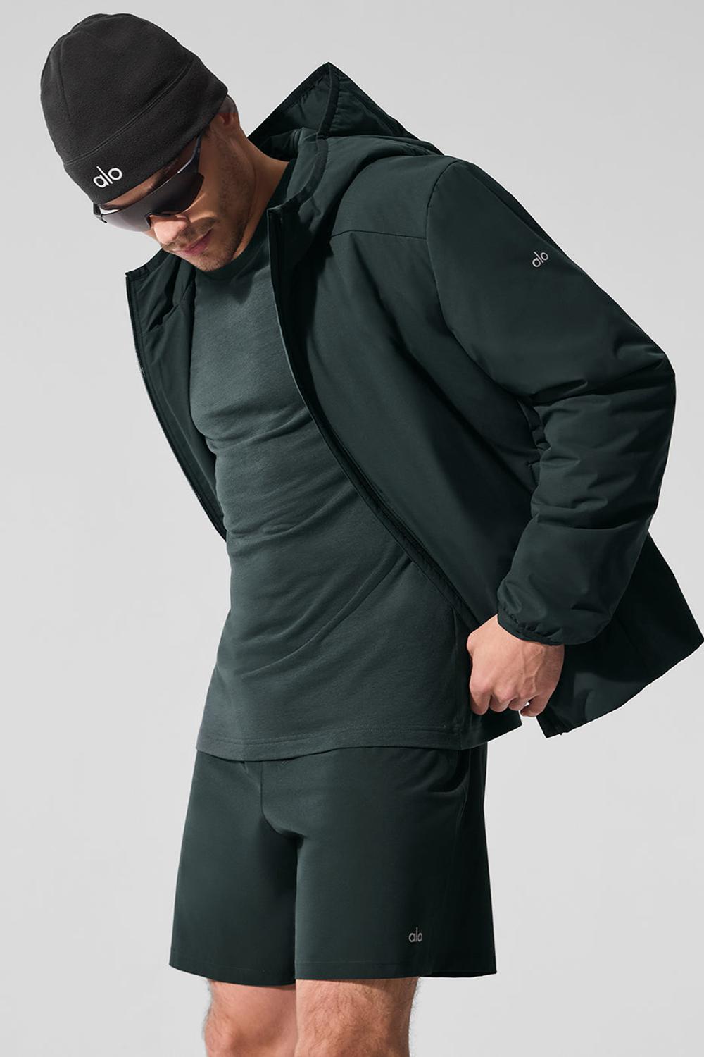 Charcoal Green Men Alo Yoga Triumph Tee | Australia  41286-WYGE