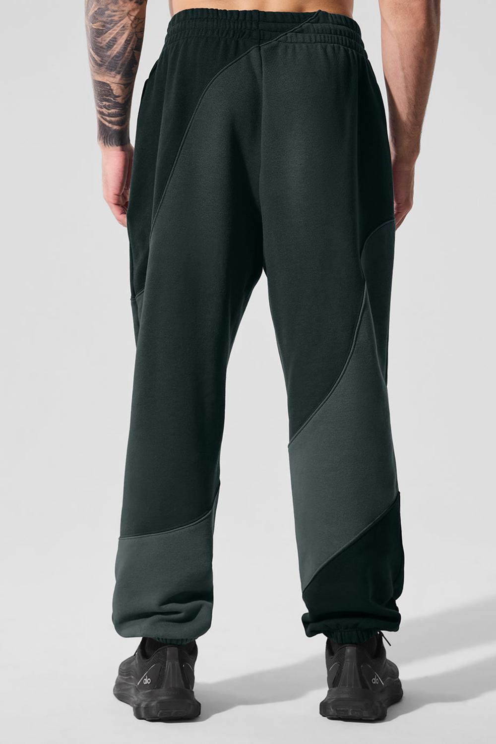 Charcoal Green Tonal Men Alo Yoga Make Waves Sweatpant | Australia  25348-GAIF