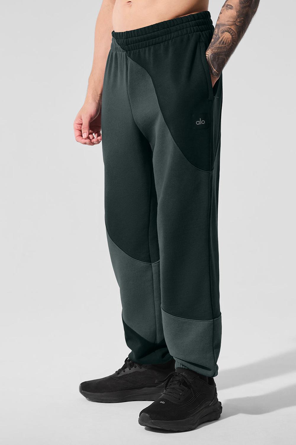 Charcoal Green Tonal Men Alo Yoga Make Waves Sweatpant | Australia  25348-GAIF