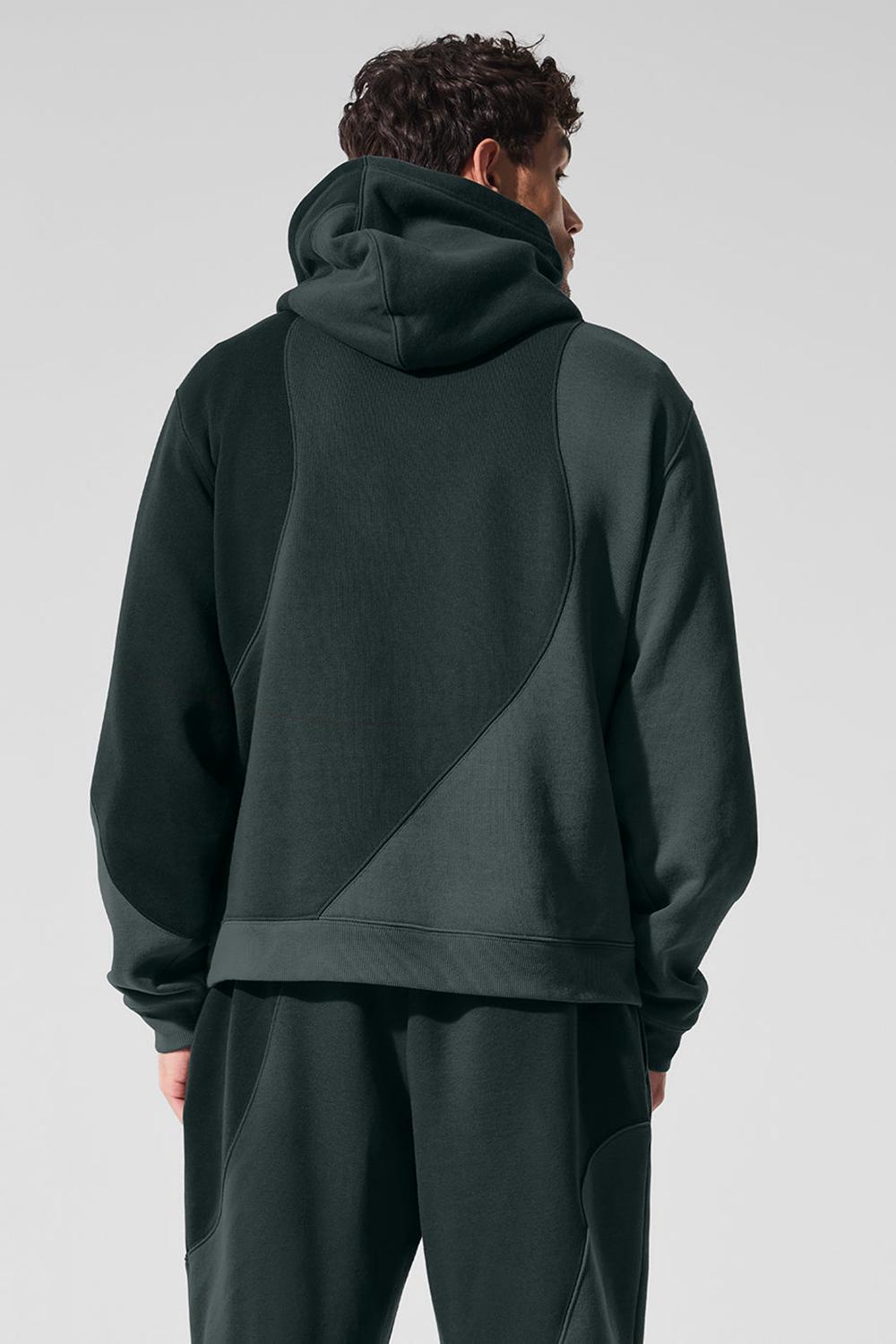 Charcoal Green Tonal Men Alo Yoga Make Waves Hoodie | Australia  65781-LWVB
