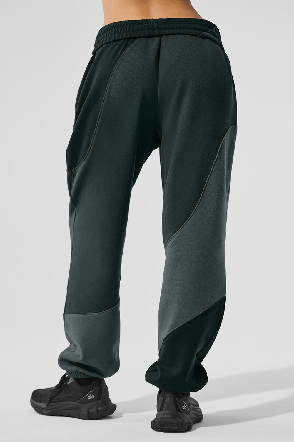Charcoal Green Tonal Women Alo Yoga Make Waves Sweatpant | Australia  69283-SUVH