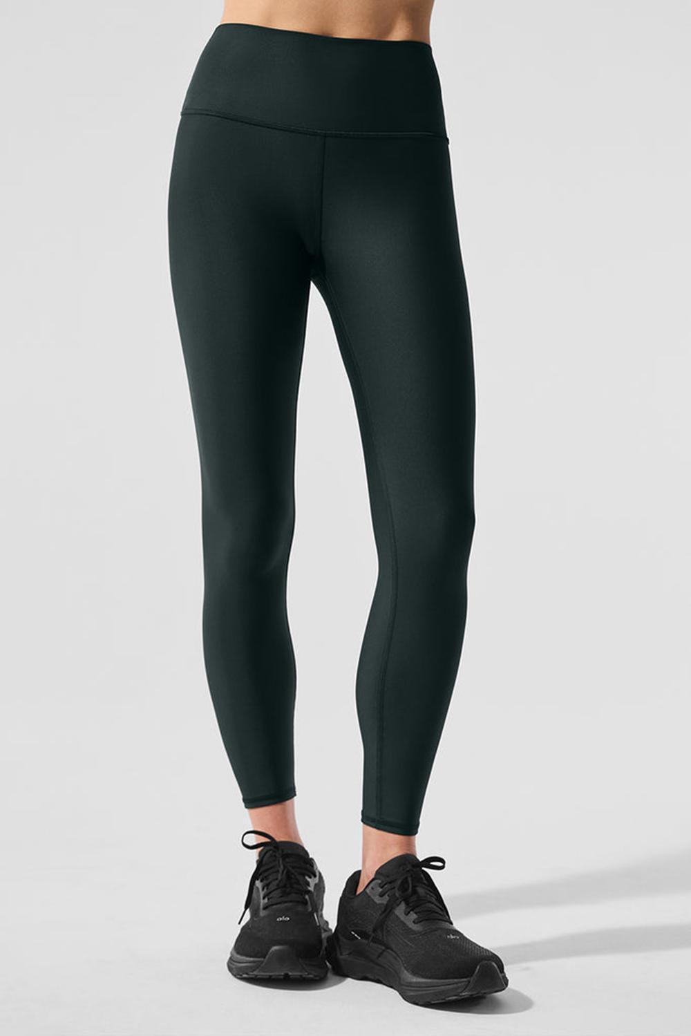 Charcoal Green Women Alo Yoga 7/8 High-Waist Airlift Legging | Australia  23748-VDOH