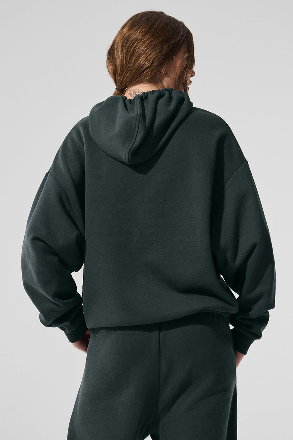 Charcoal Green Women Alo Yoga Accolade Hoodie | Australia  39725-GYIO