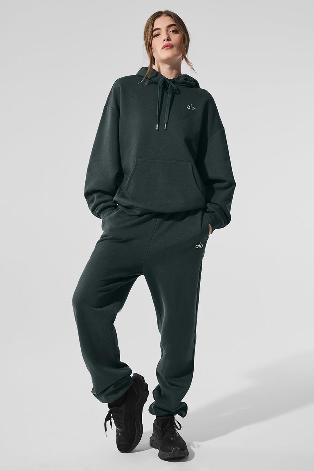 Charcoal Green Women Alo Yoga Accolade Hoodie | Australia  39725-GYIO