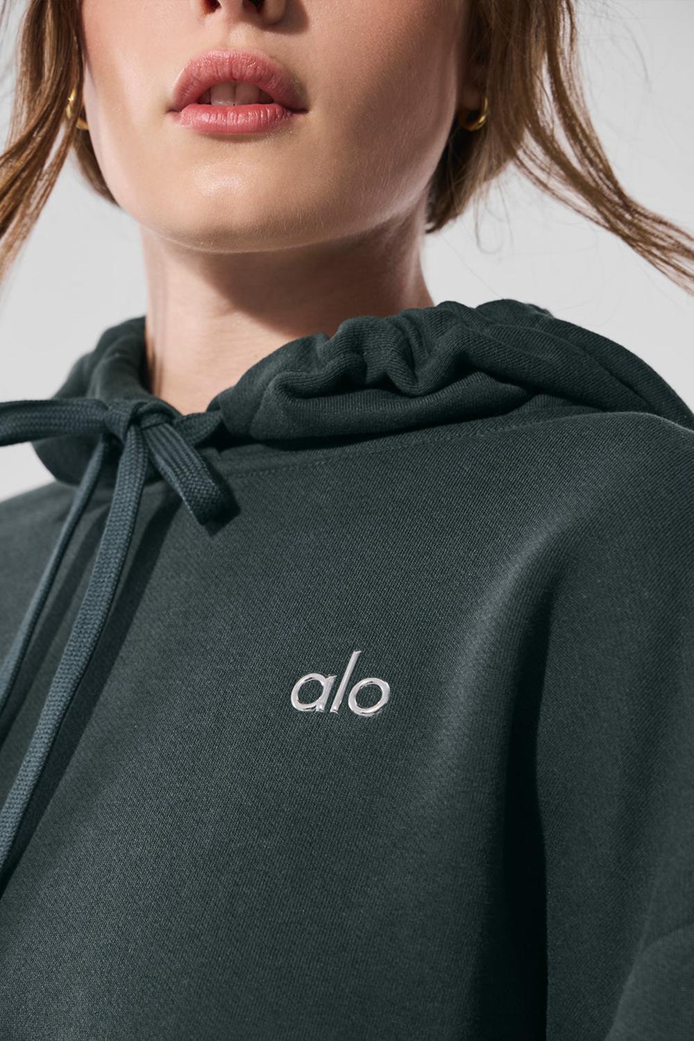 Charcoal Green Women Alo Yoga Accolade Hoodie | Australia  39725-GYIO
