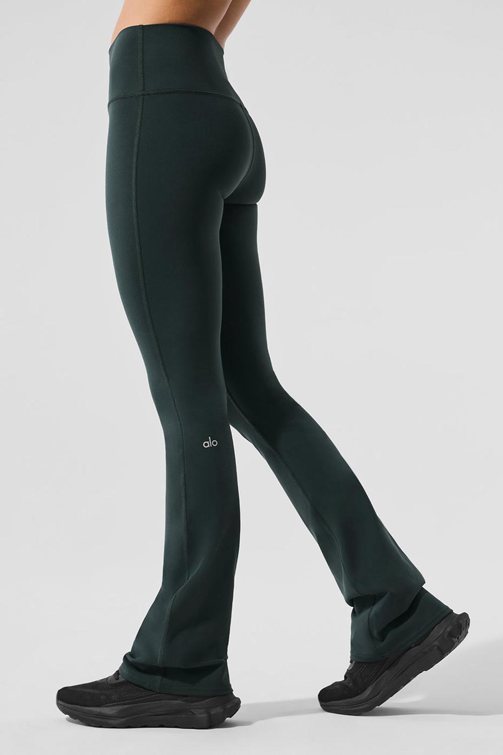 Charcoal Green Women Alo Yoga Airbrush High-Waist Bootcut Legging | Australia  41620-KGRD