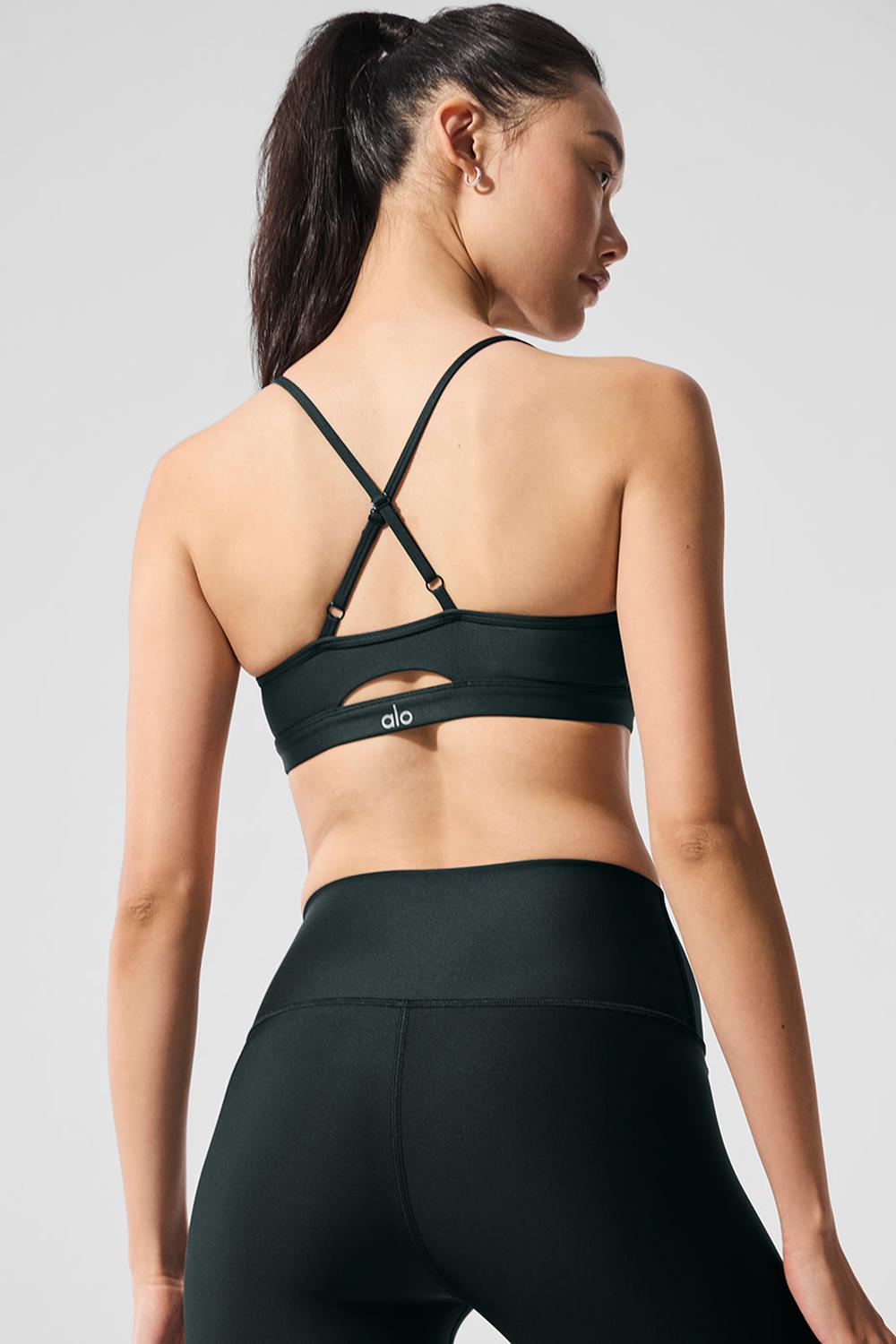 Charcoal Green Women Alo Yoga Airlift Intrigue Bra | Australia  32560-BUXY