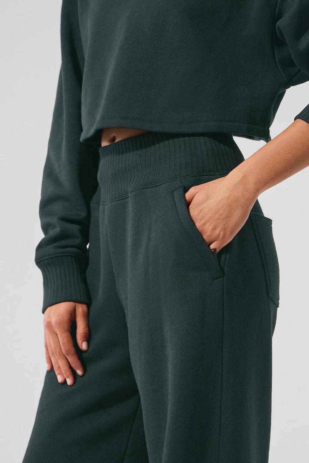Charcoal Green Women Alo Yoga Cropped Serenity Coverup | Australia  13024-RZEJ