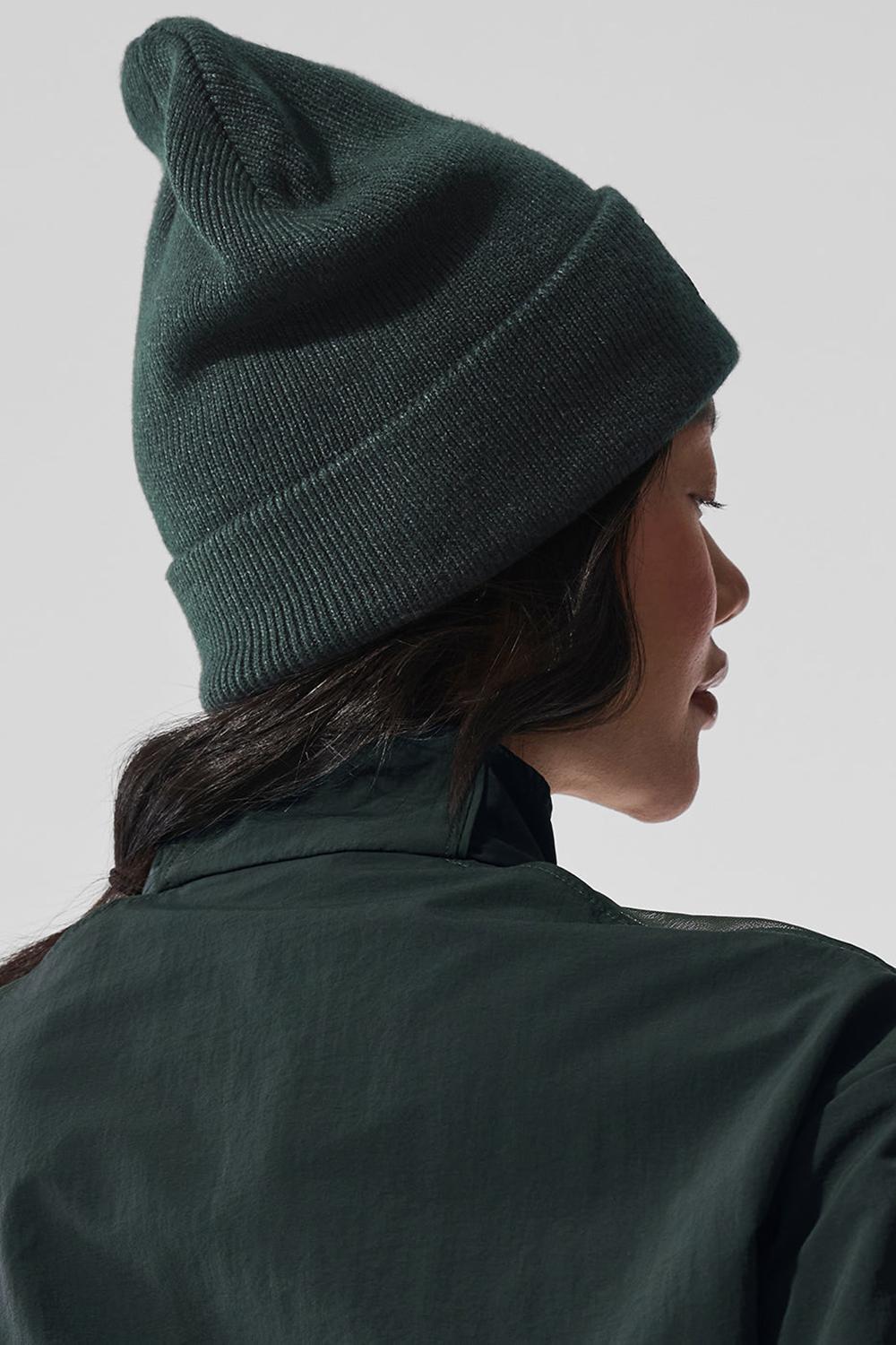 Charcoal Green Women Alo Yoga Everyday Beanie | Australia  34192-XVNS