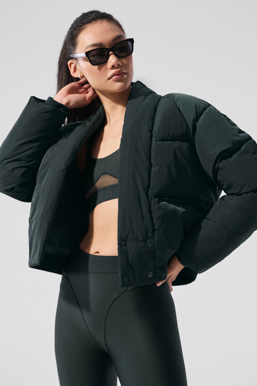 Charcoal Green Women Alo Yoga Stargazing Puffer Jacket | Australia  49126-TPIO