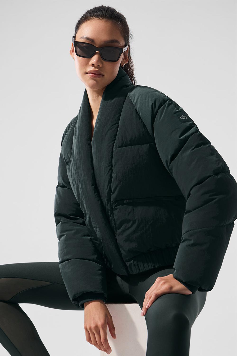 Charcoal Green Women Alo Yoga Stargazing Puffer Jacket | Australia  49126-TPIO