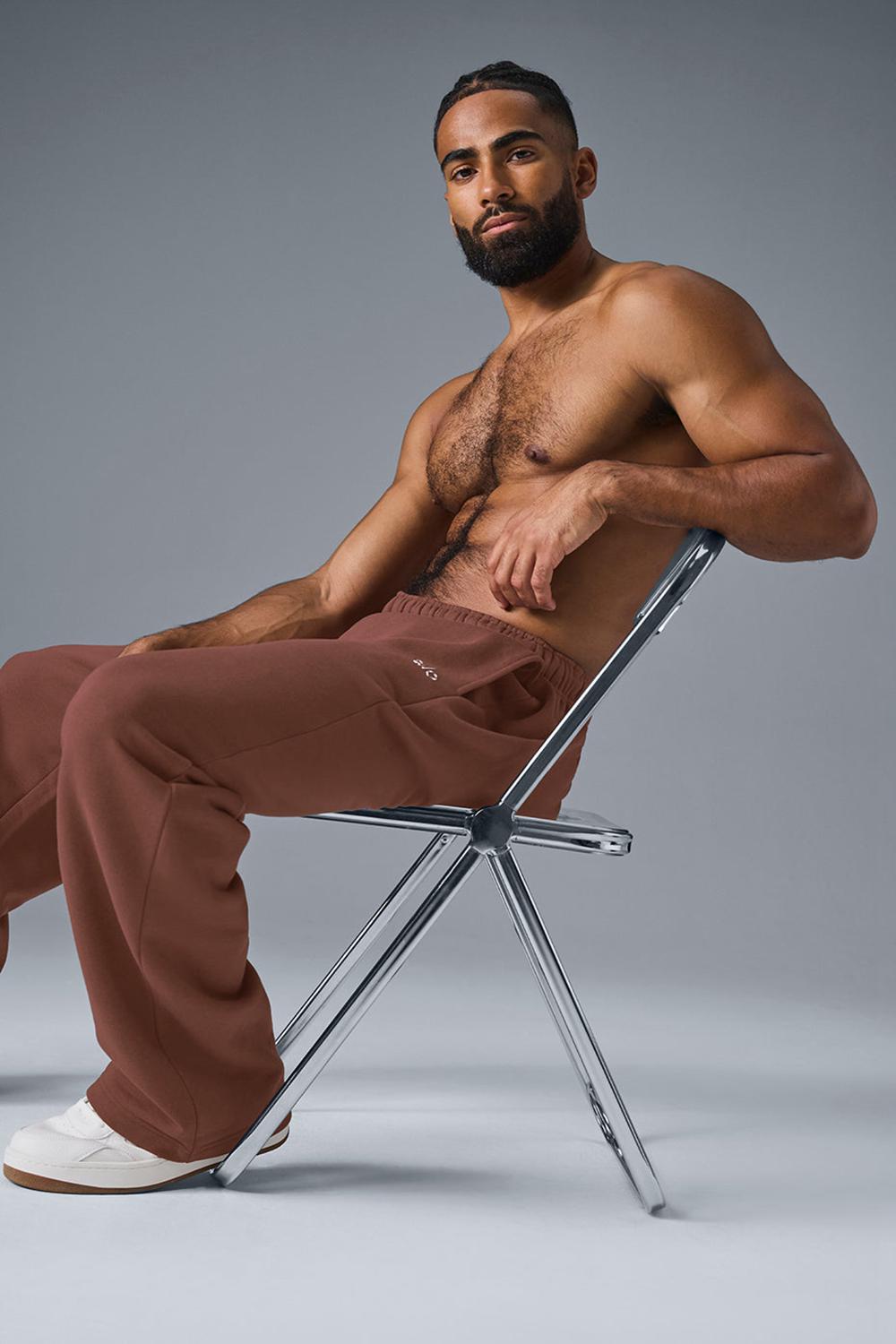 Chestnut Men Alo Yoga Accolade Straight Leg Sweatpant | Australia  60135-FDSB
