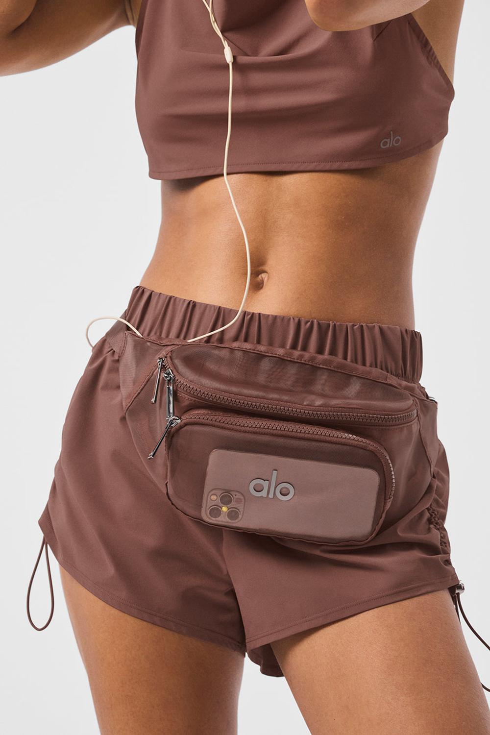 Chestnut Men Alo Yoga Sheer Fanny Pack Bum Bags | Australia  87243-FLMS