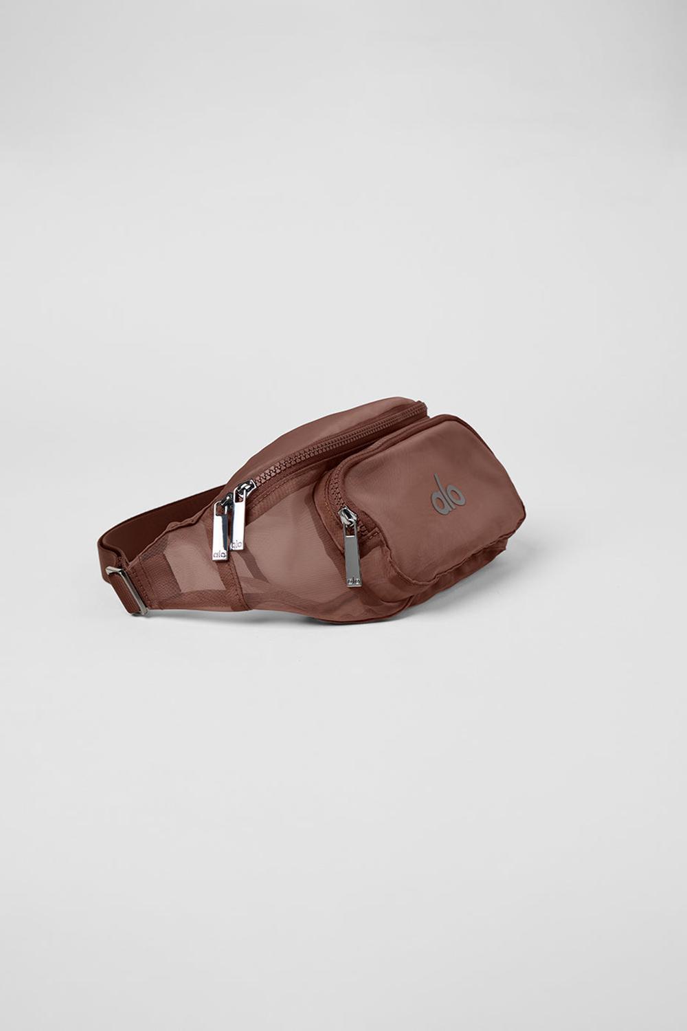 Chestnut Men Alo Yoga Sheer Fanny Pack Bum Bags | Australia  87243-FLMS
