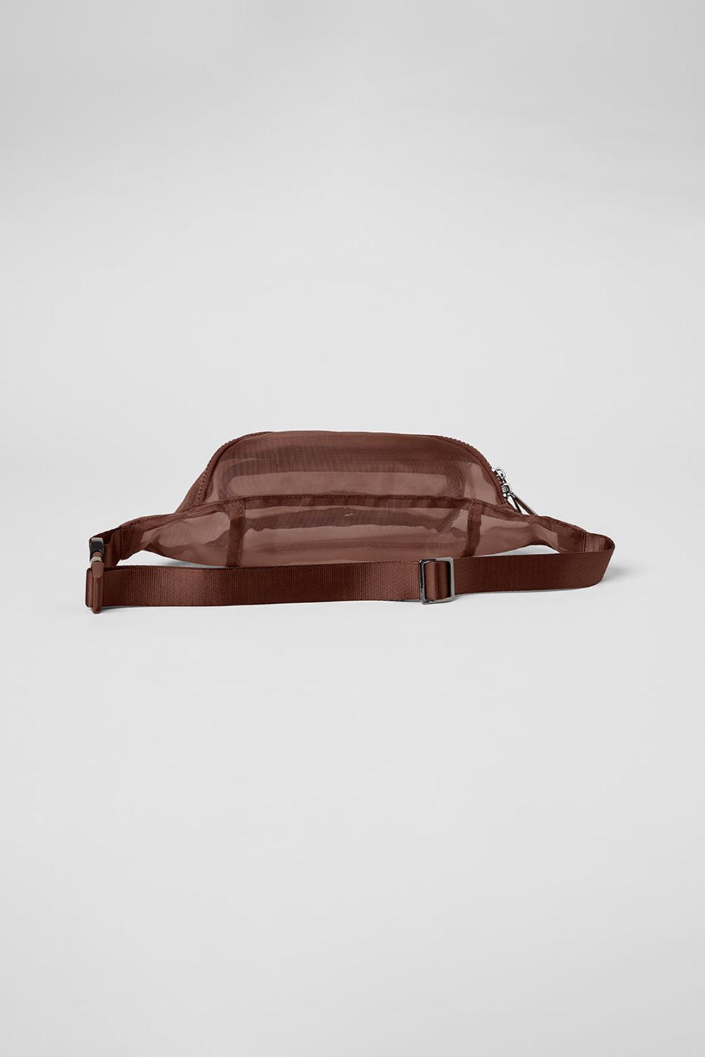 Chestnut Men Alo Yoga Sheer Fanny Pack Bum Bags | Australia  87243-FLMS