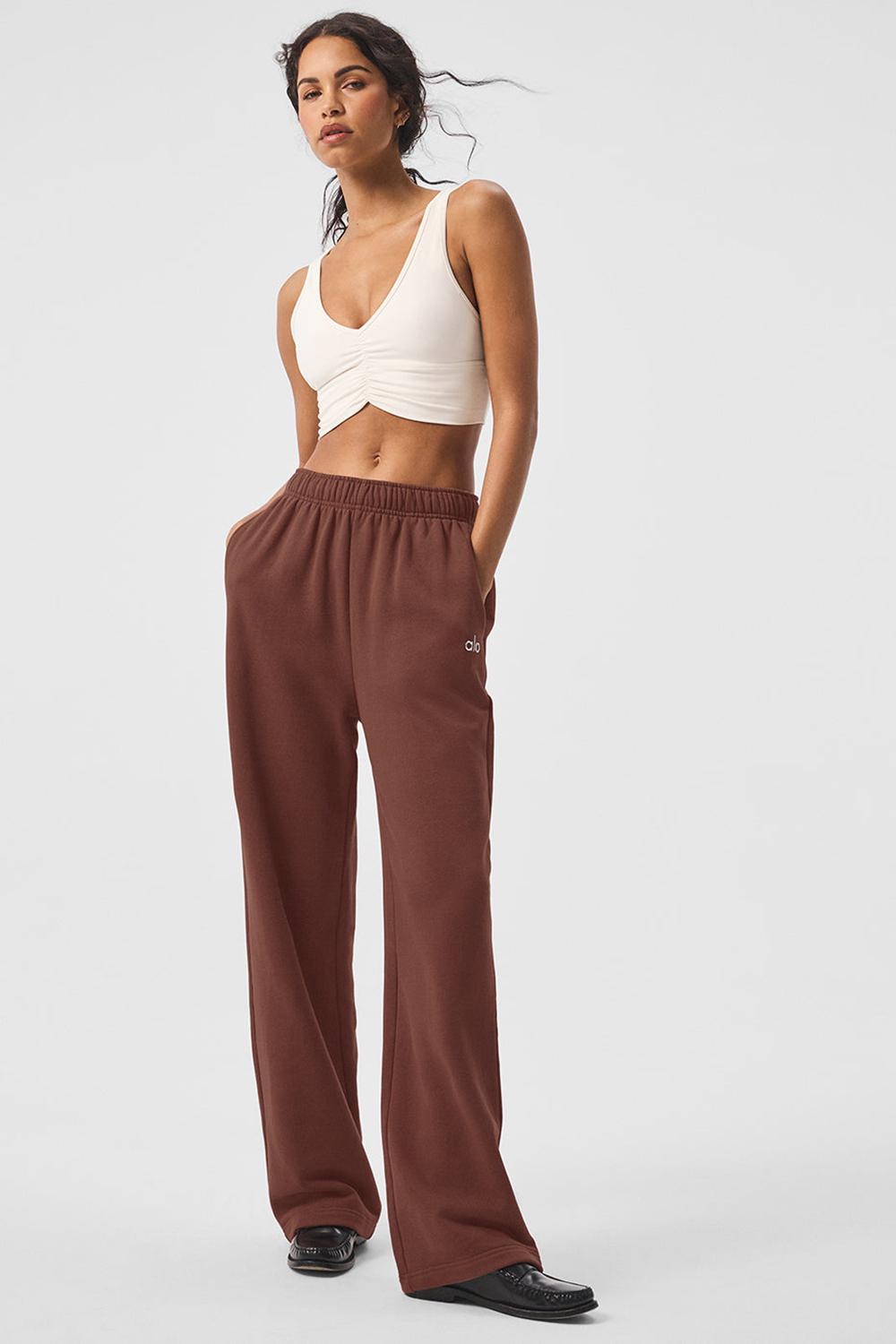 Chestnut Women Alo Yoga Accolade Straight Leg Sweatpant | Australia  54128-SVRN